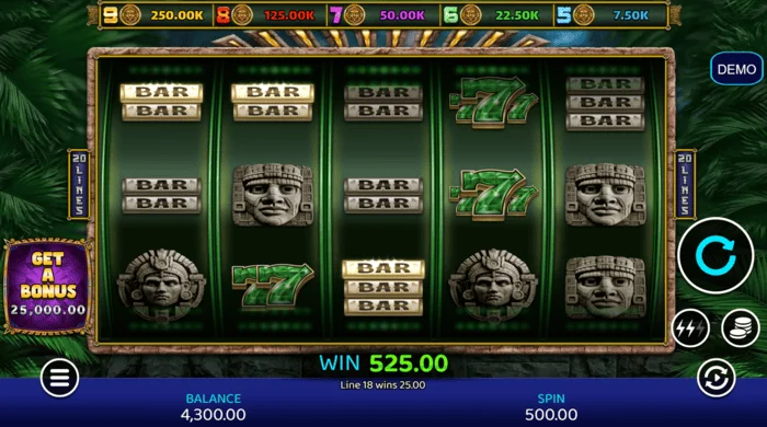 Mayan Madness - vincita nel gioco base