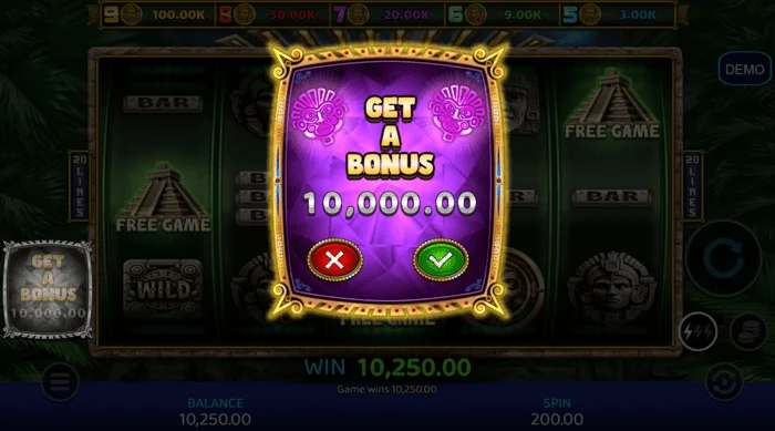 Mayan Madness - schermata di acquisto bonus